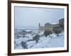 Consoli's Palace in winter, Gubbio, Umbria, Italy, Europe-Lorenzo Mattei-Framed Photographic Print