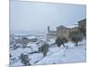 Consoli's Palace in winter, Gubbio, Umbria, Italy, Europe-Lorenzo Mattei-Mounted Photographic Print