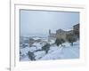 Consoli's Palace in winter, Gubbio, Umbria, Italy, Europe-Lorenzo Mattei-Framed Photographic Print