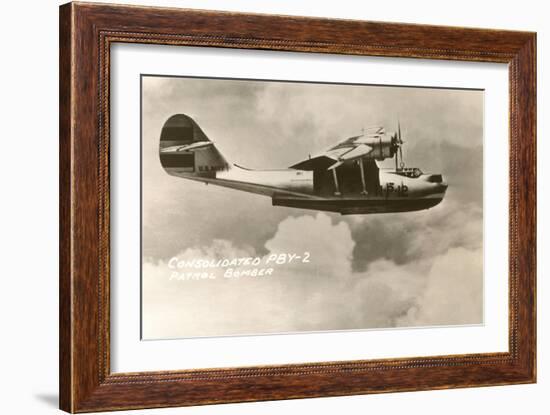 Consolidated PBY-2 Navy Patrol Bomber-null-Framed Art Print