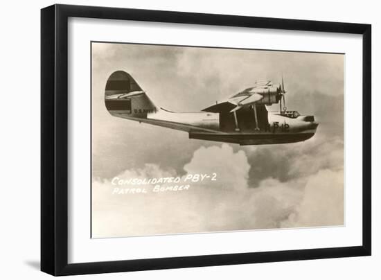 Consolidated PBY-2 Navy Patrol Bomber-null-Framed Art Print