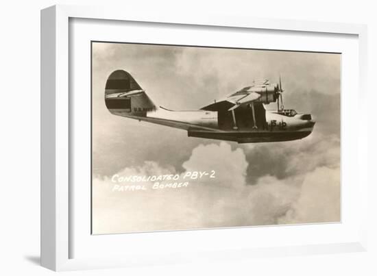 Consolidated PBY-2 Navy Patrol Bomber-null-Framed Art Print