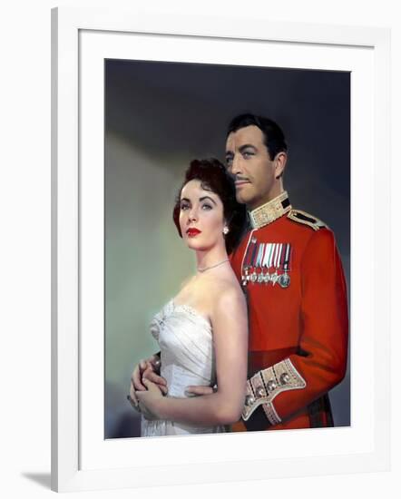 CONSPIRATOR, 1949 directed by VICTOR SAVILLE Elizabeth Taylor and Robert Taylor (photo)-null-Framed Photo