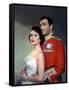 CONSPIRATOR, 1949 directed by VICTOR SAVILLE Elizabeth Taylor and Robert Taylor (photo)-null-Framed Stretched Canvas