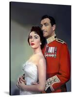 CONSPIRATOR, 1949 directed by VICTOR SAVILLE Elizabeth Taylor and Robert Taylor (photo)-null-Stretched Canvas