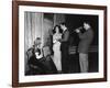 CONSPIRATOR, 1949 directed by VICTOR SAVILLE On the set, Honor Blackman, Elizabeth Taylor, Robert T-null-Framed Photo