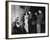 CONSPIRATOR, 1949 directed by VICTOR SAVILLE On the set, Honor Blackman, Elizabeth Taylor, Robert T-null-Framed Photo