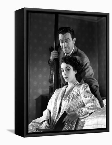 CONSPIRATOR, 1949 directed by VICTOR SAVILLE Robert Taylor / Elizabeth Taylor (b/w photo)-null-Framed Stretched Canvas