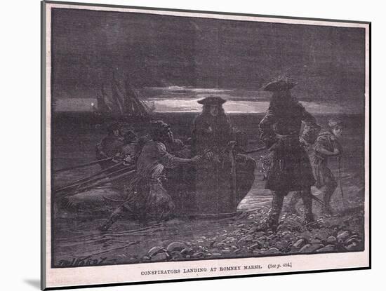 Conspirators Landing at Romney Marsh Ad 1696-Paul Hardy-Mounted Giclee Print