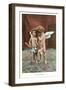 Conspirators, Two Victorian Cupids-null-Framed Art Print