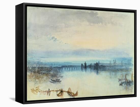 Constance, 1842-J. M. W. Turner-Framed Stretched Canvas