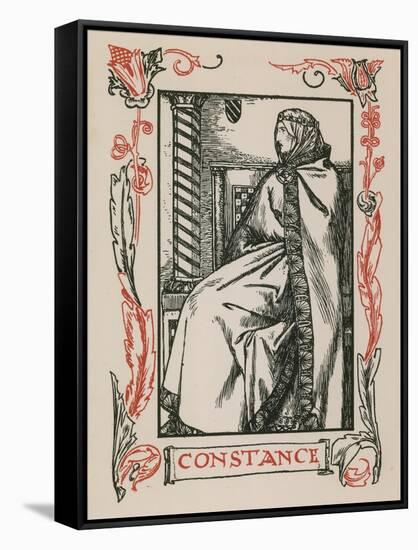 Constance, King John-Robert Anning Bell-Framed Stretched Canvas