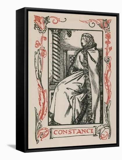 Constance, King John-Robert Anning Bell-Framed Stretched Canvas