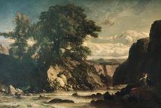 Landscape Showing Tobias and Angel-Constant Troyon-Giclee Print