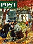 "Commuter Card Game," Saturday Evening Post Cover, March 15, 1947-Constantin Alajalov-Giclee Print
