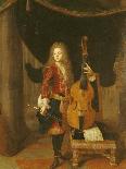 Portrait du musicien Johan Schenk (jouant une partition de Marin Marais)-Constantin Netscher-Giclee Print