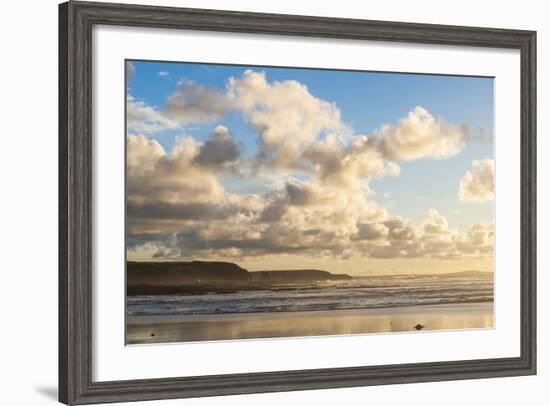 Constantine Bay at Sunset, Cornwall, England, United Kingdom, Europe-Matthew-Framed Photographic Print