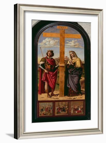 Constantine Holding the Cross and St. Helena-Giovanni Battista Cima Da Conegliano-Framed Giclee Print