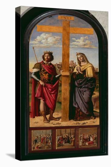 Constantine Holding the Cross and St. Helena-Giovanni Battista Cima Da Conegliano-Stretched Canvas