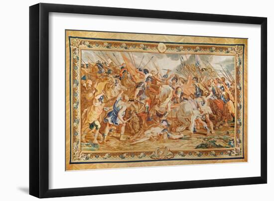 Constantine in Battle (Tapestry)-Peter Paul (after) Rubens-Framed Giclee Print