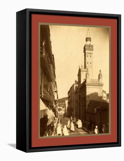 Constantine, National Mosque Street, Algiers-Etienne & Louis Antonin Neurdein-Framed Stretched Canvas