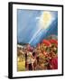 Constantine's Vision of the Christian Cross before the Battle of the Milvian Bridge-Roger Payne-Framed Giclee Print