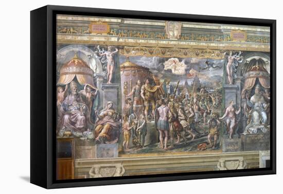 Constantine's Vision of the Cross-Raphael-Framed Stretched Canvas