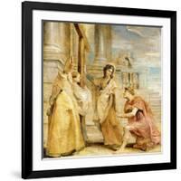 Constantine Worshipping the True Cross-Peter Paul Rubens-Framed Giclee Print