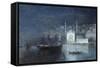Constantinople by Night, 1886-Ivan Konstantinovich Aivazovsky-Framed Stretched Canvas