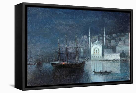 Constantinople by Night-Ivan Konstantinovich Aivazovsky-Framed Stretched Canvas