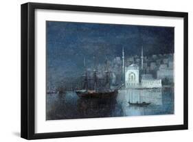 Constantinople by Night-Ivan Konstantinovich Aivazovsky-Framed Giclee Print