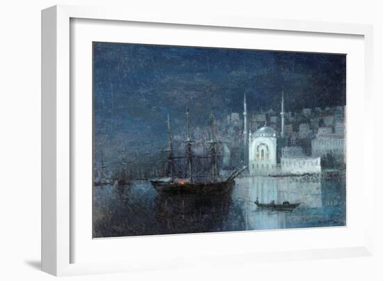 Constantinople by Night-Ivan Konstantinovich Aivazovsky-Framed Giclee Print