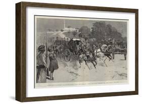 Constantinople Illustrated, the Selamlik, the Sultan Going to Prayers, Friday-null-Framed Giclee Print
