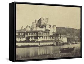 Constantinople, maisons sur le Bosphore-Felice Beato-Framed Stretched Canvas