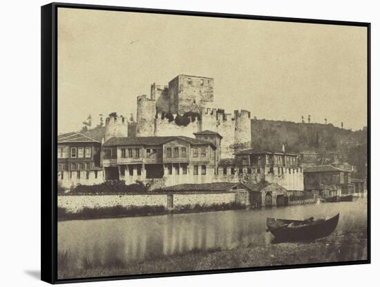 Constantinople, maisons sur le Bosphore-Felice Beato-Framed Stretched Canvas