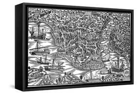 Constantinople, Mid 16th Century-Giovanni Andrea Vavassori-Framed Stretched Canvas