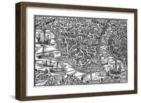 Constantinople, Mid 16th Century-Giovanni Andrea Vavassori-Framed Giclee Print