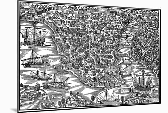 Constantinople, Mid 16th Century-Giovanni Andrea Vavassori-Mounted Giclee Print