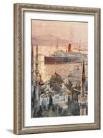 Constantinople - Rms Carinthia-null-Framed Art Print