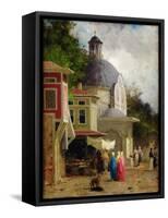 Constantinople, View of the Brutus Column-Fabius Brest-Framed Stretched Canvas