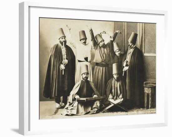 Constantinople - Whirling Dervish Group-null-Framed Photographic Print