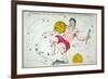 Constellation: Aquarius-Sidney Hall-Framed Premium Giclee Print