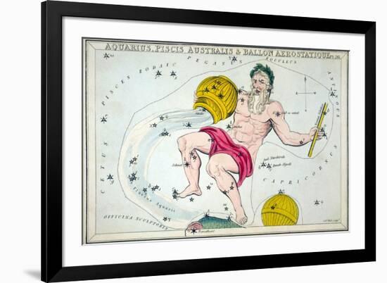 Constellation: Aquarius-Sidney Hall-Framed Premium Giclee Print