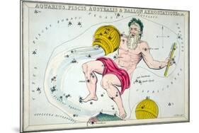Constellation: Aquarius-Sidney Hall-Mounted Premium Giclee Print