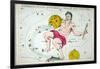 Constellation: Aquarius-Sidney Hall-Framed Giclee Print