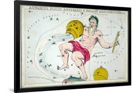 Constellation: Aquarius-Sidney Hall-Framed Giclee Print