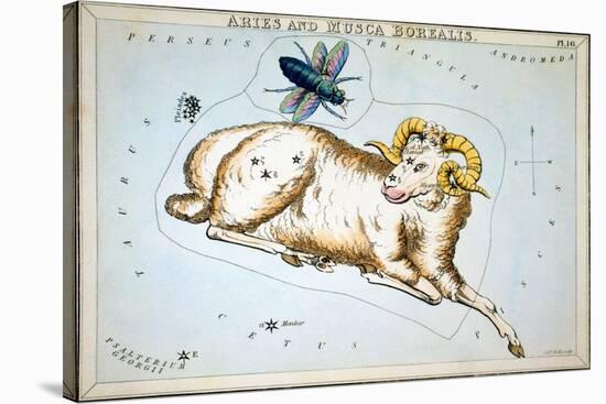 Constellation: Aries-Sidney Hall-Stretched Canvas