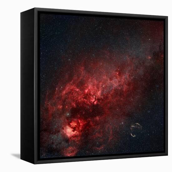 Constellation Cygnus with Multiple Nebulae Visible-Stocktrek Images-Framed Stretched Canvas