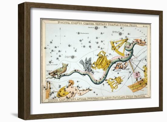 Constellation: Hydra-Sidney Hall-Framed Giclee Print