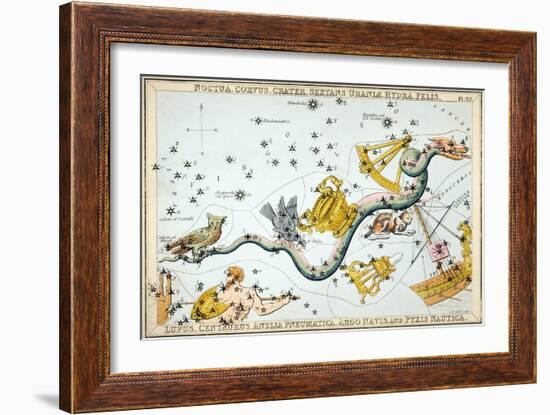 Constellation: Hydra-Sidney Hall-Framed Giclee Print